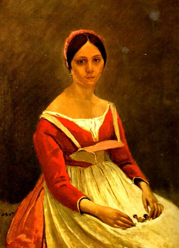 camille corot portratt av madame legois Spain oil painting art